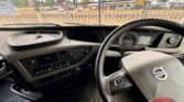 Interior view of a 2020 Volvo FH truck showing dashboard and steering wheel.